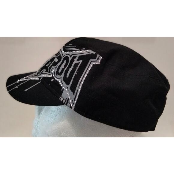 Tapout Black Grey White Hat Adjustable Drip Wet Paint Logo Conductor Style Cap - Picture 3 of 7